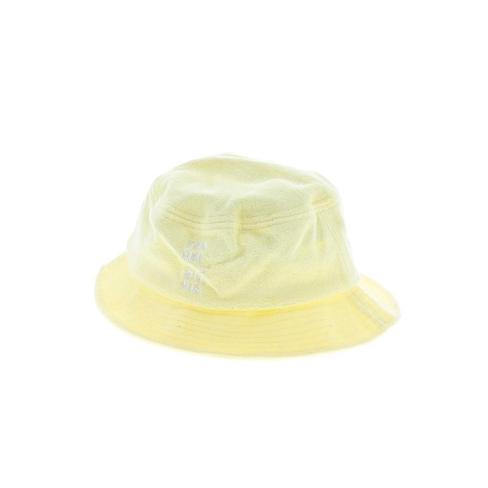 Frankies Bikinis Yellow Terry Cloth Bucket Hat Summer Beach Retro Aesthetic